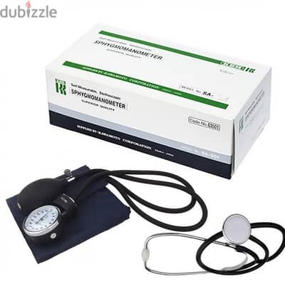 Blood pressure manual with stethoscope / aneroid sphygmomanometer