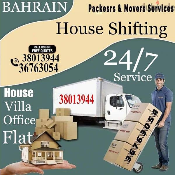 BAHRAIN HOUSE SHIFTING FLAT VILLA OFFICE STORE SHOP APARTMENT 0