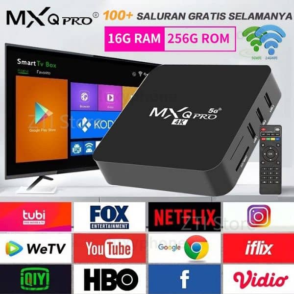 4K Android box TV receiver/All TV channels without Dish/No need Airtel 0