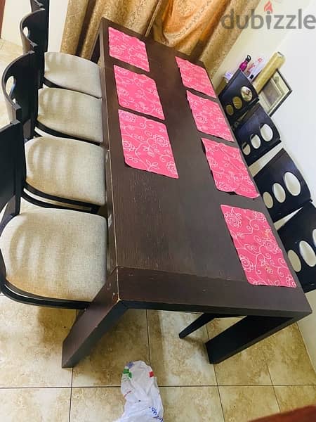 Oak table and discount 6 chairs for sale