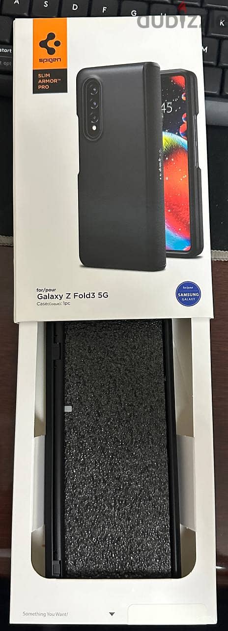 New - Samsung Galaxy Z Fold 3 Case - Spigen Brand (Black Color) 1