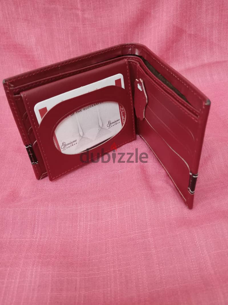 Men genuine Pakistani cow leather wallets 1