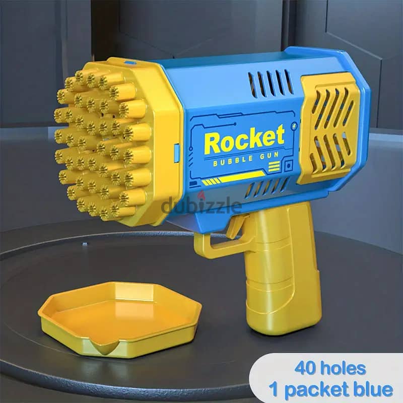 40-hole Electric Bubble Machine Handheld Children's Portable Toy 0