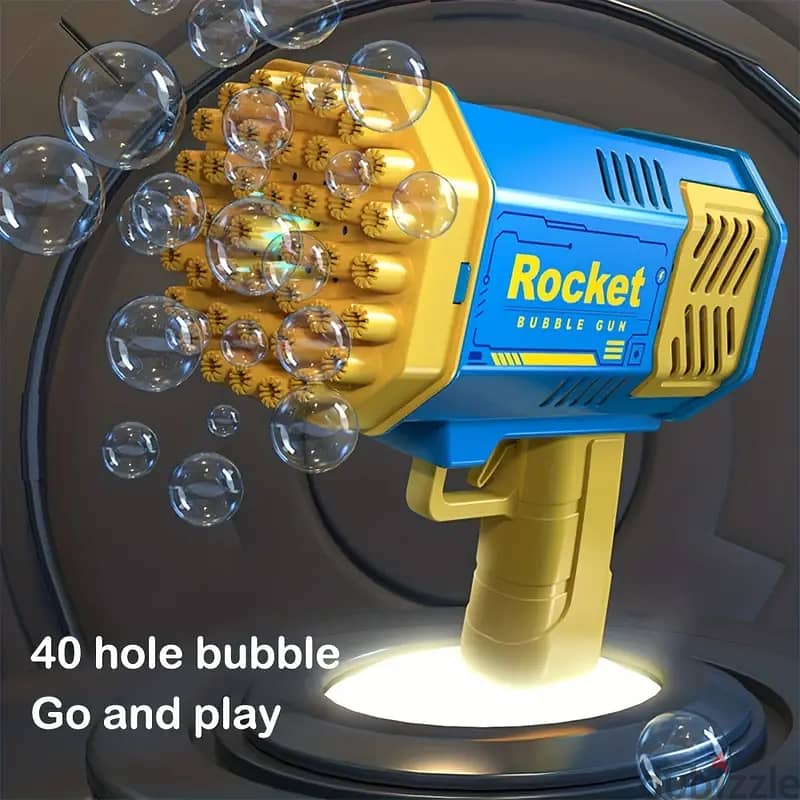 40-hole Electric Bubble Machine Handheld Children's Portable Toy 2