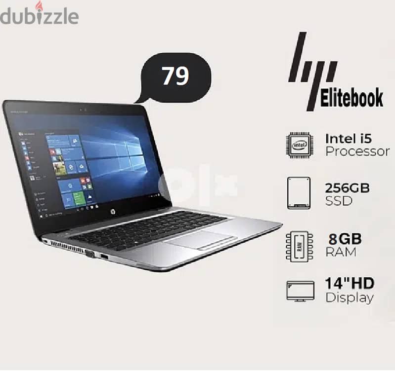 HP LAPTOP CORE I5 6TH GEN 8GB RAM WITH SSD 2