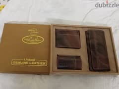 Genuine leather Pakistani gift sets 3 pc