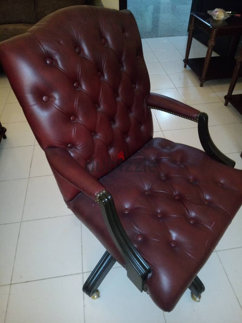 Italian Leather Office Chairs For Sale 2