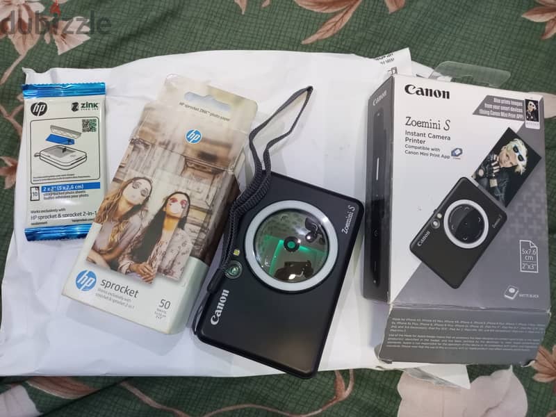 Canon ZOEMINI S Instant Camera With Printer Matte Black 0