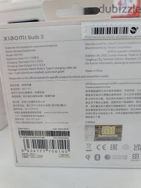 Xiaomi Buds 3, clean used Original Good condition 3