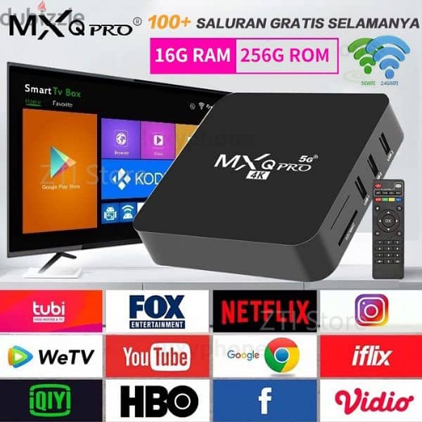 4K Android Smart TV box Reciever/All TV channels without Dish 0