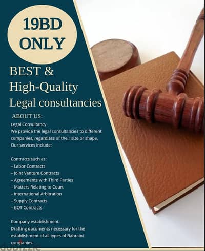 Starting Business and Other Legal services FOR ONLY 19bd only