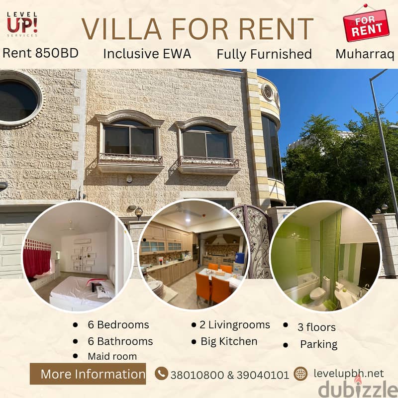Spacious Fully Furnished Villa For Rent In Muharraq With EWA 1