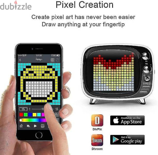 Divoom Tivoo Pixel Art Bluetooth Speaker 1