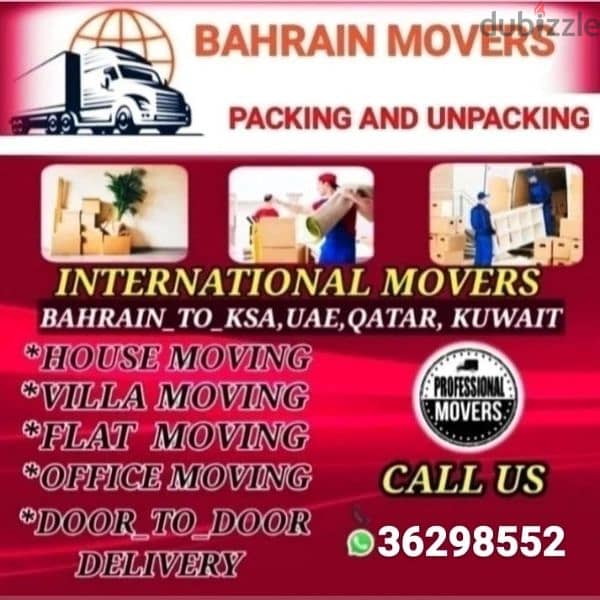 House shifting Bahrain movers and Packers service 0