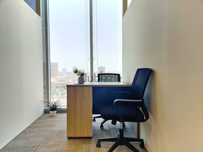 Exact budget for your commercial office at 75  BD, all-inclusive. 0