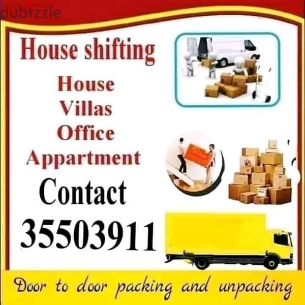 Moving services All kinds of furniture shifting call now 0
