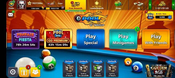 8 ball pool coins and accounts