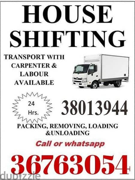 HOUSE SHIFTING TRANSPORT CARPENTER LABOUR SERVICE AVAILABLE 0