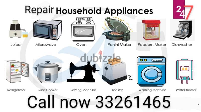 appliances repair maintenance services 24/7 3