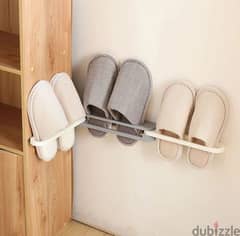 Bathroom slippers rack|3 in 1 wall mounted shoe rack. .