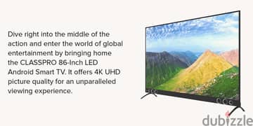 86-Inch ClassPro 4K HDR Android Smart LED TV