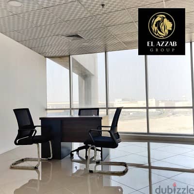 - Commercial office for rent for only monthly )مكتب.