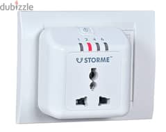 STORME Plastic Timer Socket Automatic Power Cut-Off Smart Plug (White) 0