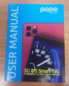 (Very Unused) Popo P11 5G IPS Smart Tab 8" Android 12 6GB 256GB