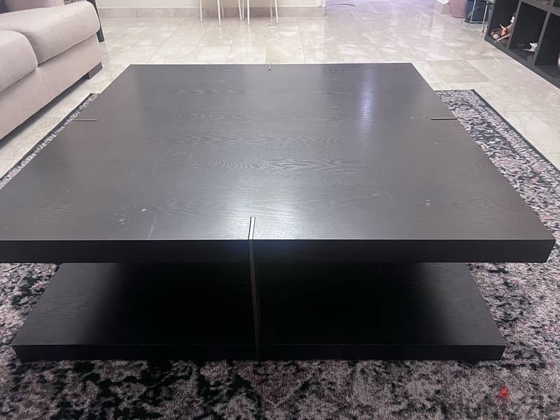 Heavy solid wood center table for sale in excellent condition 1