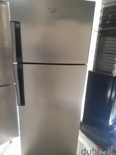 whirlpool refrigerator good condition selver color 0