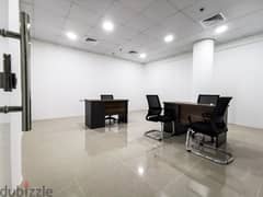 106BD commercial offices with free services-  For immediate rent,