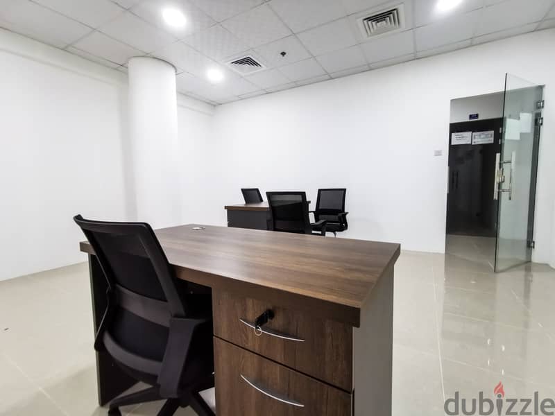 $? Modern And spacious Office space and address for rent in Fakhro 0