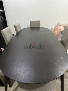 8 seater dining table with chairs 0