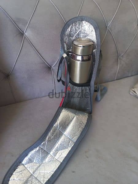 Water bottle (steel-used) with carry cover (new) 1