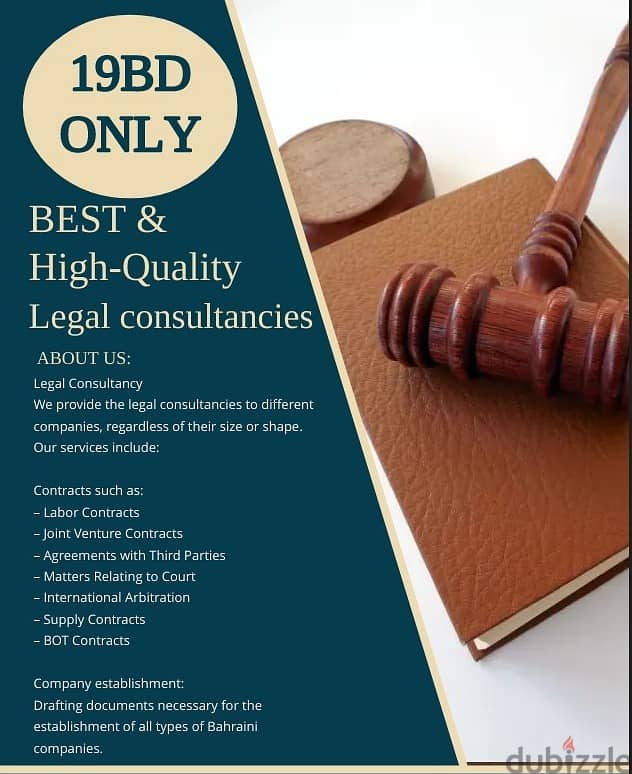 Starting Business and Other Legal services FOR ONLY 19 bd only. 0