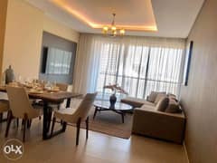 Brand new, lagoon view, 3BR apartment + maidroom for rent in amwaj 0