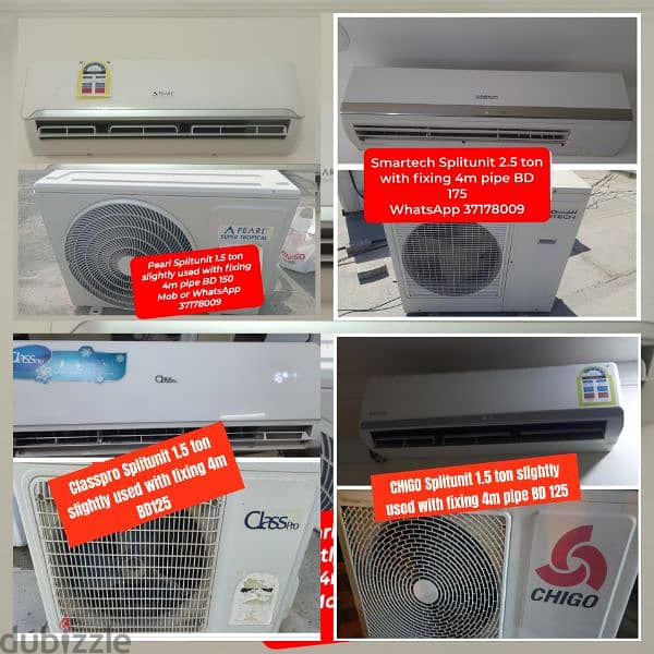 All type Splitunit window Ac fridge washing machine cooking range4sale 4