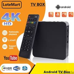 4K Android smart TV box Reciever/Watch TV channels without Dish