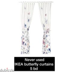 Ikea butterfly curtains 0