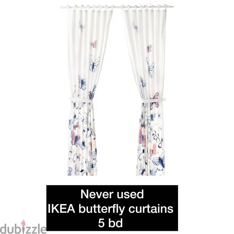 Ikea butterfly curtains 0