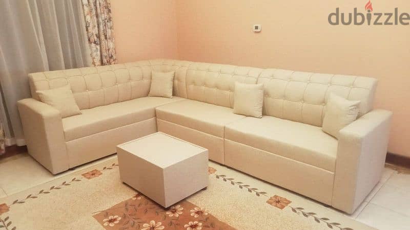 New sofa 5mtr with coffee table 75 bhd only. 39591722 4