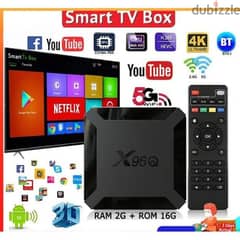 4K ANDROID SMART TV BOX RECIEVER/Watch TV channels without Dish