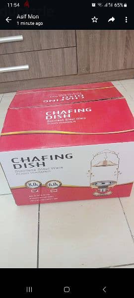 chafing dish 8L for sale. . new not use 3566 0530 1