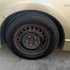 Tyres with rims size 15 good للبيع رنقات مع تواير حجم ١٥