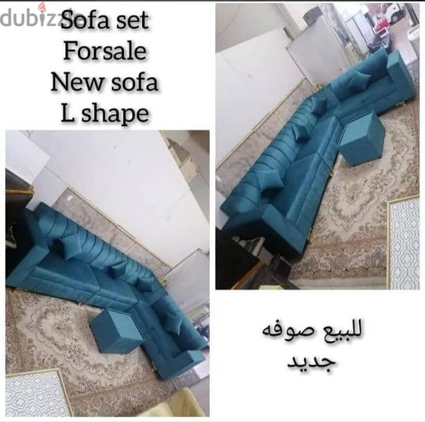New sofa 5mtr with coffee table 75 bhd only. 39591722 7