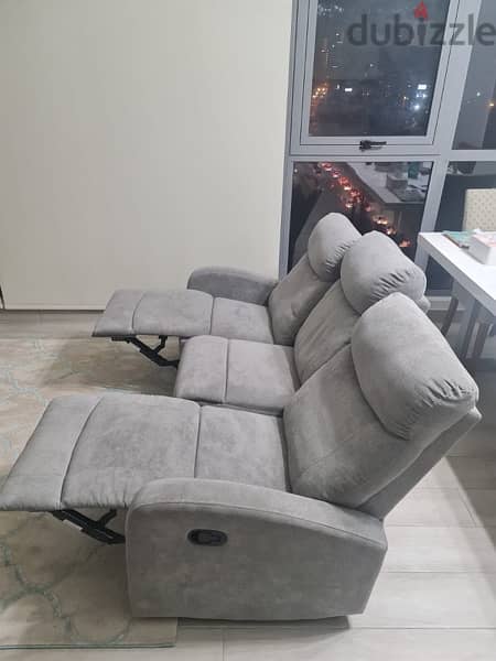 Recliner Sofa . Newly purchased only used 6 months . 2