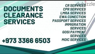CR CPR LMRA EWA Passport Services all Documents service +973 3366 6503