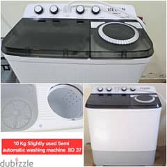 10 kg semi automatic Washing machine and other items for sale 0