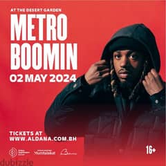 3 (Day 2, Thursday,  May 2) Normal tier Metro Booming Tickets