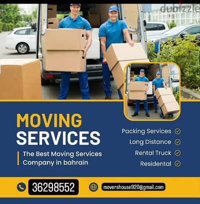 House  furniture parking and movers service